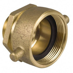 EVER-TITE Coupling Products - 2-1/2 FNST x 2-1/2 MNPT Hydrant Swivel Adapter - Brass - Best Tool & Supply