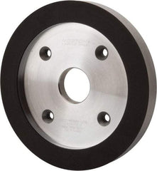 Norton - 6" Diam, 1-1/4" Hole Size, 3/4" Overall Thickness, 220 Grit, Type 6 Tool & Cutter Grinding Wheel - Very Fine Grade, Diamond, R Hardness, Resinoid Bond - Best Tool & Supply