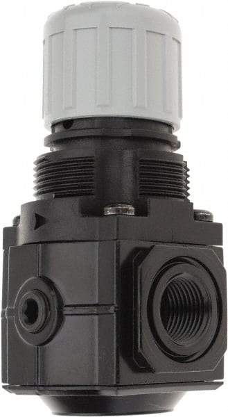 Norgren - 3/8" NPT Relief Valve - 1.6 CV Rate, 48 CFM, 150 Max psi, Knob Adjustment Actuator - Best Tool & Supply