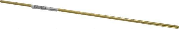 Made in USA - 3/16 Inch Diameter x 1 Ft. Long, Brass Round Rod - Alloy 260 - Best Tool & Supply