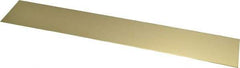 Made in USA - 0.032 Inch Thick x 2 Inch Wide x 12 Inch Long, Brass Strip - Alloy 260 - Best Tool & Supply