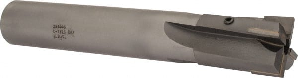 Made in USA - 1-7/16" Diam, 1-1/4" Shank, Diam, 4 Flutes, Straight Shank, Interchangeable Pilot Counterbore - Best Tool & Supply