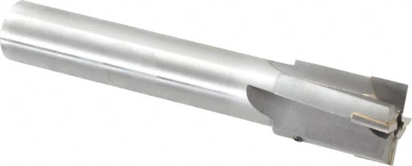 Made in USA - 1-9/16" Diam, 1-1/4" Shank, Diam, 4 Flutes, Straight Shank, Interchangeable Pilot Counterbore - Best Tool & Supply