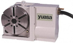 Yuasa - 1 Spindle, 50 Max RPM, 8.66" Table Diam, 1.36 hp, Horizontal & Vertical CNC Rotary Indexing Table - 120 kg (260 Lb) Max Horiz Load, 160.02mm Centerline Height - Best Tool & Supply