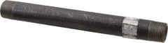 Made in USA - Schedule 80, 3/4" Diam x 9" Long Black Pipe Nipple - Threaded - Best Tool & Supply