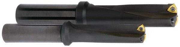 Kyocera - 6-3/4" Max Drill Depth, 3xD, 2-1/4" Diam, Indexable Insert Drill - 4 Inserts, 2" Shank Diam, Whistle Notch Shank - Best Tool & Supply