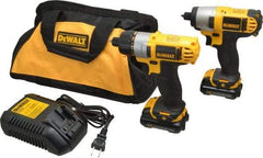 DeWALT - 12 Volt Cordless Tool Combination Kit - Includes 1/4" Impact Driver & 1/4" Screwdriver, Lithium-Ion Battery Included - Best Tool & Supply