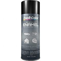 Dupli-Color - Black, Gloss, Acrylic Enamel Spray Paint - 12 to 14 Sq Ft per Can, 12 oz Container - Best Tool & Supply