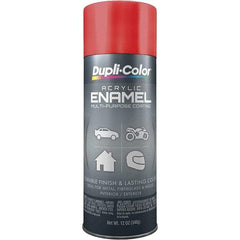 Dupli-Color - Cherry Red, Gloss, Acrylic Enamel Spray Paint - 12 to 14 Sq Ft per Can, 12 oz Container - Best Tool & Supply