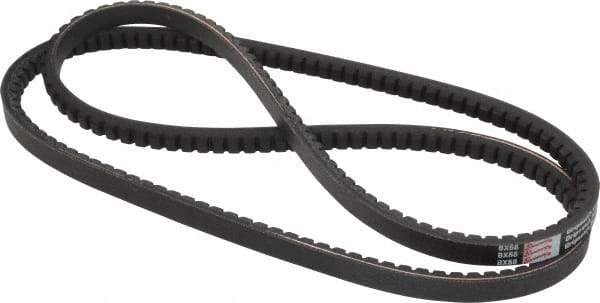 Browning - Section BX, 21/32" Wide, 71" Outside Length, Gripnotch V-Belt - Rubber Compound, Gripnotch, No. BX68 - Best Tool & Supply