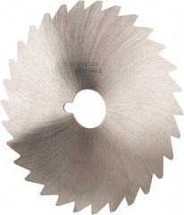 Made in USA - 6" Diam x 3/64" Blade Thickness x 1" Arbor Hole Diam, 50 Tooth Slitting and Slotting Saw - Arbor Connection, Right Hand, Uncoated, High Speed Steel, Concave Ground, Contains Keyway - Best Tool & Supply