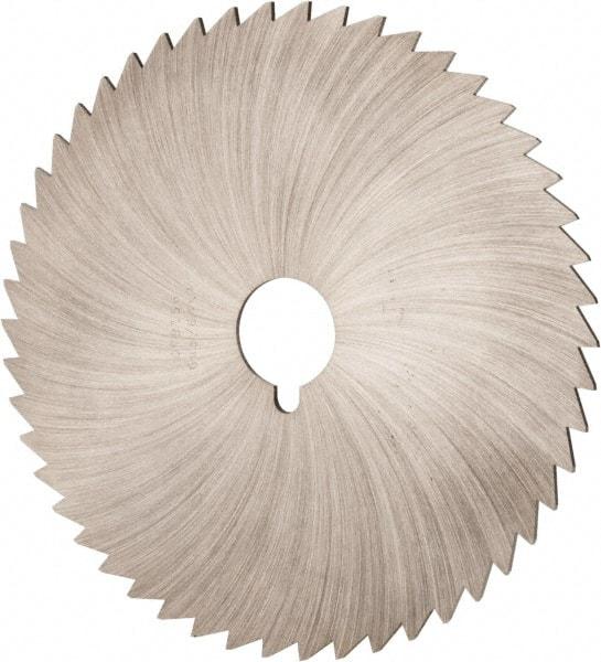 Made in USA - 6" Diam x 5/64" Blade Thickness x 1" Arbor Hole Diam, 42 Tooth Slitting and Slotting Saw - Arbor Connection, Right Hand, Uncoated, High Speed Steel, Concave Ground - Best Tool & Supply