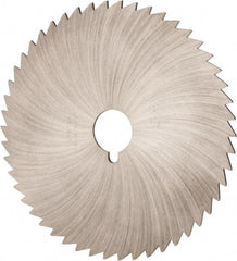 Made in USA - 6" Diam x 5/64" Blade Thickness x 1" Arbor Hole Diam, 42 Tooth Slitting and Slotting Saw - Arbor Connection, Right Hand, Uncoated, High Speed Steel, Concave Ground - Best Tool & Supply