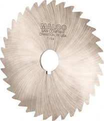 Made in USA - 6" Diam x 7/64" Blade Thickness x 1" Arbor Hole Diam, 50 Tooth Slitting and Slotting Saw - Arbor Connection, Right Hand, Uncoated, High Speed Steel, Concave Ground, Contains Keyway - Best Tool & Supply