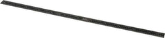 SPI - 12" Long, 1/64, 1/32" and 0.5, 1mm Graduation, Flexible Steel Rule - English/Metric Graduation Style, 1/2" Wide, Black, Black Chrome Finish - Best Tool & Supply