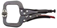 Proto - 6-1/2" OAL C-Clamp Locking Pliers - 3/4" Jaw Width, 1-61/64" Jaw Depth, 1-61/64" Jaw Opening, Standard Handle - Best Tool & Supply