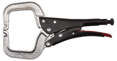 Proto - 11-3/8" OAL C-Clamp Locking Pliers - 15/32" Jaw Width, 3-9/64" Jaw Depth, 3-17/32" Jaw Opening, Standard Handle - Best Tool & Supply