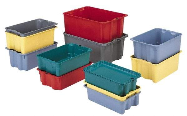 LEWISBins+ - 500 Container, 3000 Stack Lb Load Capacity Green Fiberglass Tote Container - Stacking, Nesting, 25.3" Long x 18.1" Wide x 6.1" High - Best Tool & Supply