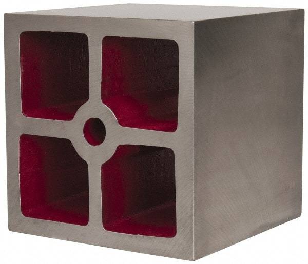 Suburban Tool - 2 Web, 5/8" Thick x 8" Wide x 8" High x 8" Deep, Machined Box Parallel - Cast Iron, Square & Parallel within 0.002" per 6", +/-0.0150" Tolerance - Best Tool & Supply