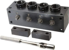 Yuasa - Series 5C, Horizontal Multi-Collet Chuck Block - Manually Activated, 3" Base Diam Width - Best Tool & Supply