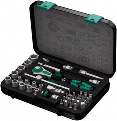 Wera - 42 Piece 1/4" Drive Socket & Bit Set - Comes in Molded Steel Case with High Density Foam Insert - Best Tool & Supply