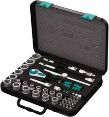 Wera - 43 Piece 3/8" Drive Socket & Bit Set - Comes in Molded Steel Case with High Density Foam Insert - Best Tool & Supply