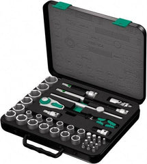 Wera - 38 Piece 1/2" Drive Socket & Bit Set - Comes in Molded Steel Case with High Density Foam Insert - Best Tool & Supply