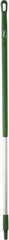 Vikan - 51 x 1-1/4" Aluminum Squeegee Handle - European Threaded Connection, Green - Best Tool & Supply