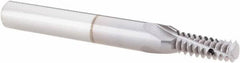 Vargus - 1/4-20, 7/16-20, 1/2-20, 3/4-20, 1-20 UNC, UNEF, UNF, 0.192" Cutting Diam, 3 Flute, Solid Carbide Helical Flute Thread Mill - Internal Thread, 0.525" LOC, 2.244" OAL, 1/4" Shank Diam - Best Tool & Supply