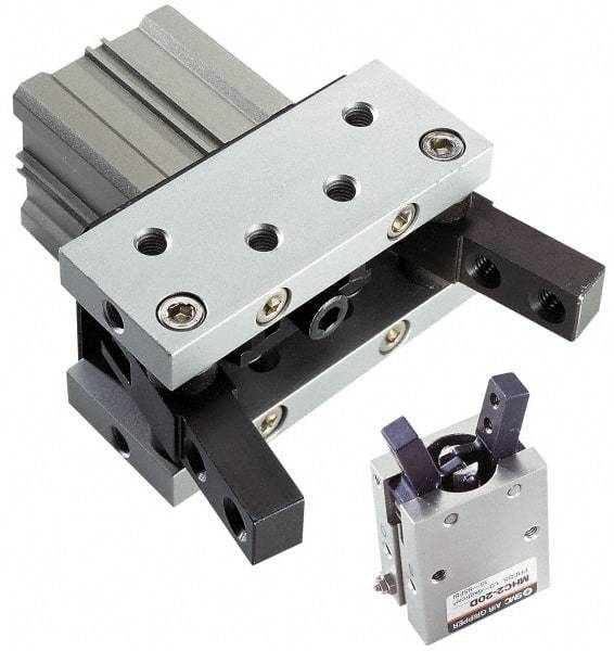 SMC PNEUMATICS - M5x0.8 Double Action Air Gripper - Internal & External Parallel Gripper, 15 to 102 psi - Best Tool & Supply