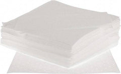 Brady SPC Sorbents - 20.5 Gal Capacity per Package, Oil Only Pad - 17" Long x 15" Wide, White, Polyester/Cotton - Best Tool & Supply