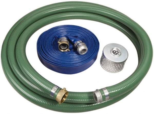 Alliance Hose & Rubber - Suction and Discharge Pump Hose Kits - For Use with 1-1/2 Inch Pumps - Best Tool & Supply