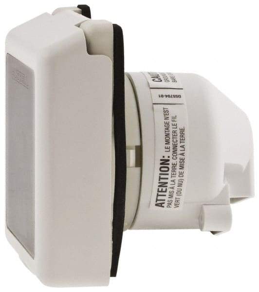 Hubbell Wiring Device-Kellems - 125 VAC, 50 Amp, Self Grounding Inlet - 3 Poles, 3 Wire, Male End, White - Best Tool & Supply