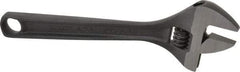 Paramount - 1-1/8" Jaw Capacity, 8" Standard Adjustable Wrench - Chrome Vanadium Steel, Black Finish - Best Tool & Supply