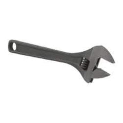 Paramount - 1-5/16" Jaw Capacity, 10" Standard Adjustable Wrench - Chrome Vanadium Steel, Black Finish - Best Tool & Supply