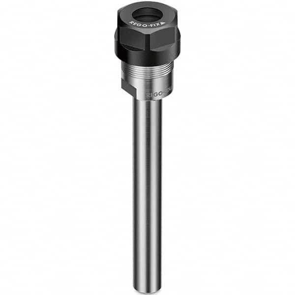 Collet Chuck: 2 to 20 mm Capacity, ER Collet, Straight Shank 50 mm Projection, 0.003 mm TIR, Through Coolant