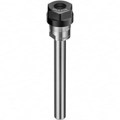 Collet Chuck: 1 to 16 mm Capacity, ER Collet, Straight Shank 50 mm Projection, 0.003 mm TIR, Through Coolant