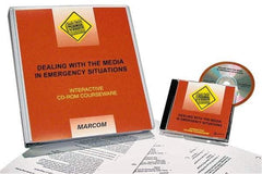 Marcom - Dealing with the Media in Emergency Situations, Multimedia Training Kit - 45 min Run Time CD-ROM, English & Spanish - Best Tool & Supply