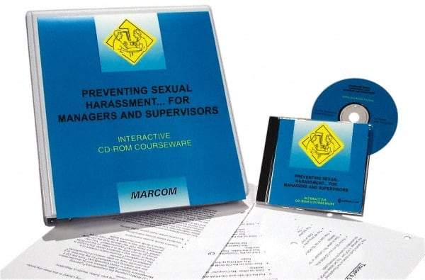 Marcom - Preventing Sexual Harassment for Managers & Supervisors, Multimedia Training Kit - 45 min Run Time CD-ROM, English & Spanish - Best Tool & Supply