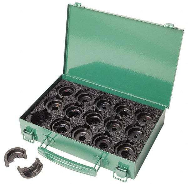 Greenlee - 8 AWG - 300 MCM Crimping Die Set - Use with Mfr's # EK410L11 - Best Tool & Supply