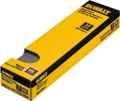 DeWALT - 18 Gauge 1" Long Finishing Nails for Power Nailers - Steel, Bright Finish, Smooth Shank, Straight Stick Collation, Brad Head, Chisel Point - Best Tool & Supply