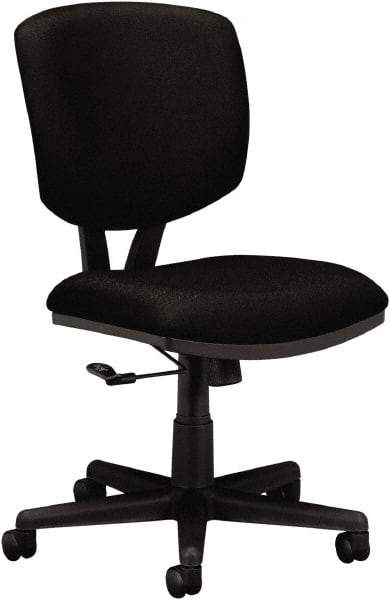 Hon - 40" High Task Chair - 25-3/4" Wide x 25-3/4" Deep, 100% Polyester Seat, Black - Best Tool & Supply