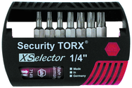 7 Piece - IPR8; IPR10; IPR15; IPR20; IPR25; IPR27; IPR30 Insert Bits - Quick Release Holder - Security TorxPlus Selector Bit Set Plastic XSelector Storage Box - Best Tool & Supply