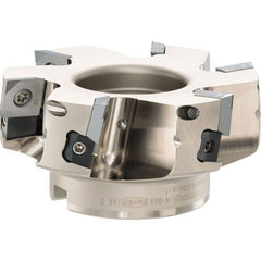 Indexable Square-Shoulder Face Mill:  TFE12R080M25.4-06A,  25.4000″ Arbor Hole Dia, Uses  6,  SEGW Inserts,  Through Coolant,  Series  TFE