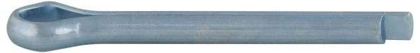 Value Collection - 3/32" Diam x 1-1/2" Long Extended Prong Cotter Pin - Grade 2, Zinc-Plated, Steel - Best Tool & Supply