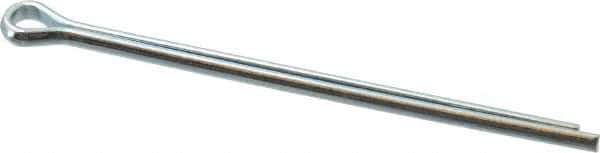 Value Collection - 1/8" Diam x 2-1/2" Long Extended Prong Cotter Pin - Grade 2, Zinc-Plated, Steel - Best Tool & Supply