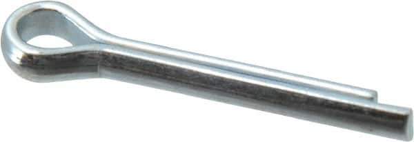 Value Collection - 5/32" Diam x 1" Long Extended Prong Cotter Pin - Grade 2, Zinc-Plated, Steel - Best Tool & Supply