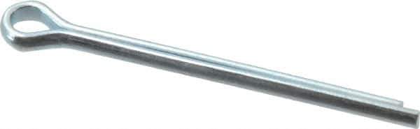 Value Collection - 5/32" Diam x 2" Long Extended Prong Cotter Pin - Grade 2, Zinc-Plated, Steel - Best Tool & Supply