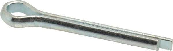 Value Collection - 3/16" Diam x 1-1/2" Long Extended Prong Cotter Pin - Grade 2, Zinc-Plated, Steel - Best Tool & Supply