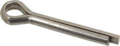 Value Collection - 1/4" Diam x 1-1/2" Long Extended Prong Cotter Pin - Grade 2, Zinc-Plated, Steel - Best Tool & Supply